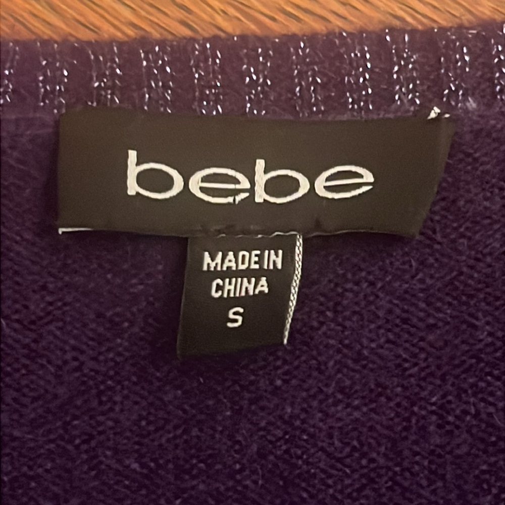 Bebe Purple Cashmere Sweater - Picture 9 of 14